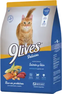 9 Lives Gato Adulto de Salmón y Atún