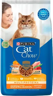 Cat Chow Gato Esterilizado sabor Pescado con Defense Plus