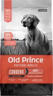 Old Prince Proteínas Noveles Perro Adulto Cordero y Arroz Integral