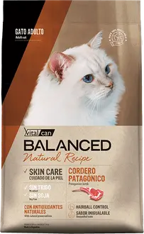 Vitalcan Balanced Natural Recipe Gato Sabor Cordero Patagónico