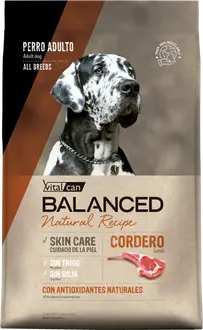 Vitalcan Balanced Natural Recipe Perro Sabor Cordero